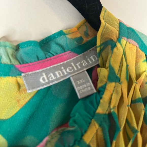 Daniel Rainn Molana Smocked Tank Blouse XXL - Picture 8 of 8